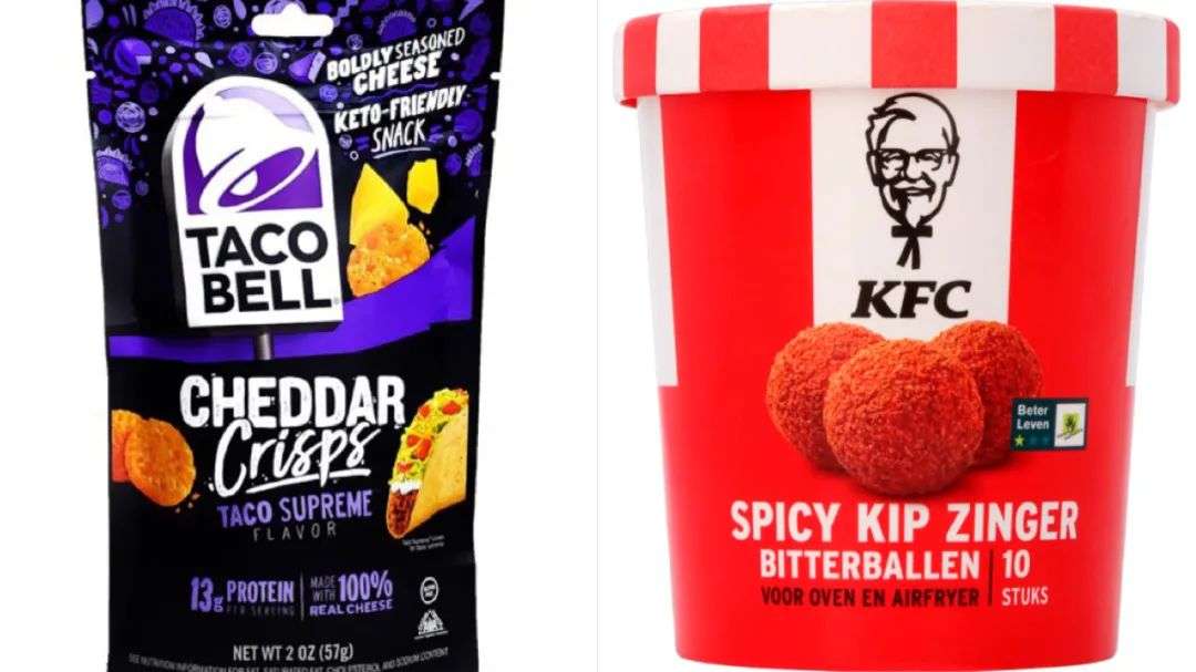 Taco Bell推出切達(dá)干酪薯片，KFC推出雞肉球 